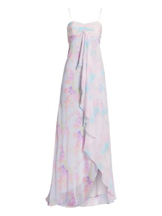 LoveShackFancy Miu floral-print maxi dress - Pink