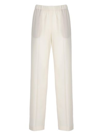 Fabiana Filippi Ivory Light Point Detail Pants