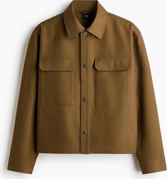 H&M Kastiges Overshirt - Green