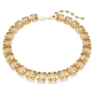Swarovski Millenia Gold-Tone Plated Tennis Necklace