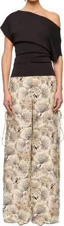 Clea Carlos Side Tie Pant In Etched Bloom