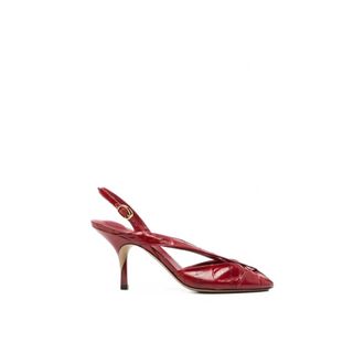 Jacquemus Schoenen, Dames, Rood, 40 EU, Leer, The Poisson slingbacks