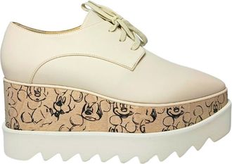 Stella McCartney Stella McCartney, Wedges, female, White, Size: 5 1/2 US scarpe con tacco Pelle