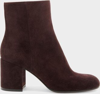 Gianvito Rossi Joelle 70MM Suede Ankle Boots