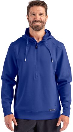 Cutter & Buck Roam Eco Half Zip Recycled Mens Hooded Pullover