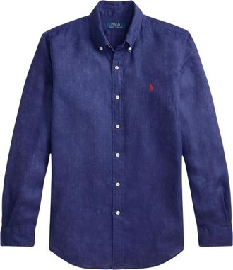 Ralph Lauren New Classic Shirt - Heren - Casual Overhemden - Blauw - S - Overhemden