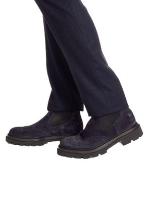 Santoni Superlight Suede Ankle Boots