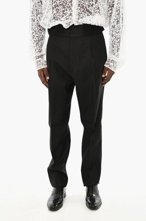 Dsquared2 Pantaloni In Lana Vergine e Seta a Una Pince Dsquared2