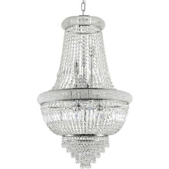 Ideal Lux Ideal Lux Dubai - L&aacute;mpara Colgante Tipo Candelabro De Techo Para Interiores, 24 Luces, Cromo, E14