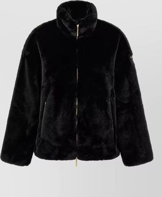 Tatras faux fur oversized high neck coat