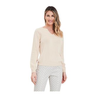 Gran Sasso Casual Heren Trui - Dames - V-hals truien - Beige - M - Truien & Vesten