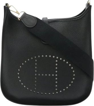 Herm&egrave;s Pre-owned Evelyne II PM Schoudertas Zwart Leer - Dames - Vintage Schoudertas - Zwart - ONE Size - Leer - Vintage