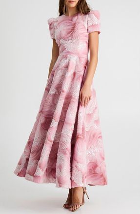Helsi Eleanor Sequin Fit & Flare Cocktail Dress in Rose Pink at Nordstrom, Size X-Small