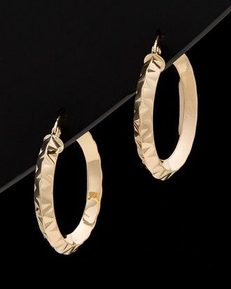 Italian Gold, Inc 14K Italian Gold Textured Hoops