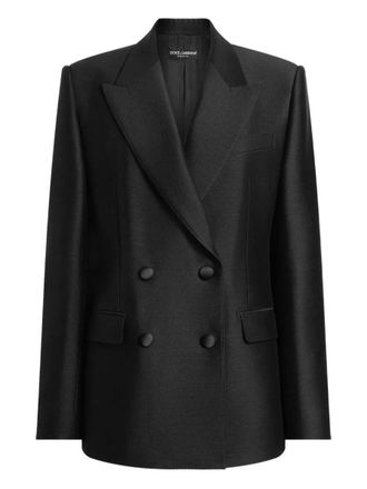 Dolce & Gabbana Double-Breasted Jacket In Faille