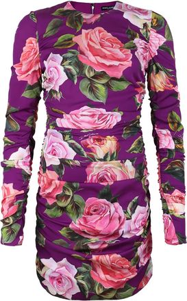 Dolce & Gabbana Abito a fiori - Viola