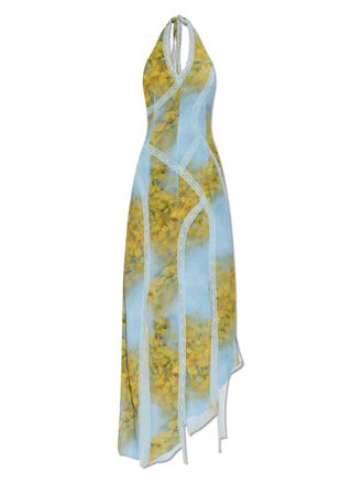 Avavav floral-print midi dress - Blue