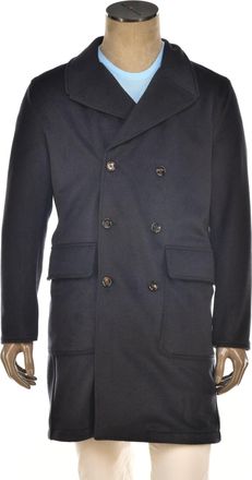 Kiton Kired Gyala Acrylic-Wool Double-Breasted Reversible Overcoat