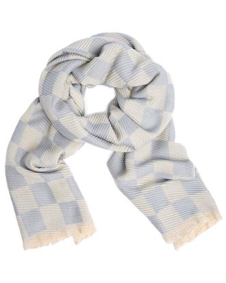Saachi Saachi Crinkled Checkered Scarf