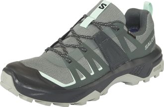 Salomon Wanderschuh SALOMON EXTEND 2 GORE-TEX, Damen, Gr. 38,5, sedona sage, wrought iron, lichen, Synthetik, Textil, Schuhe Wanderschuh, wasserdicht
