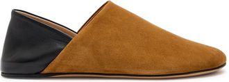 J.W.Anderson Suede and Leather Babouche Flats - Camel - 37 (IT37/ UK4)