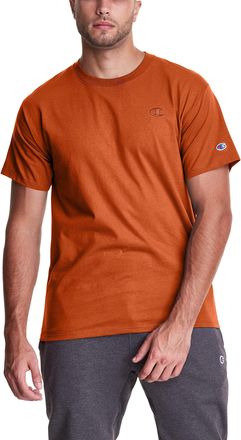 Champion Mens Classic Jersey T-Shirt, Spicy Orange, S