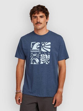 O'Neill Melange Front Print T-Shirt blau