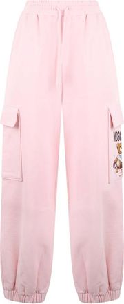 Moschino Cargo Broek - Dames - Sweatpants - Roze - S - Katoen - Broeken