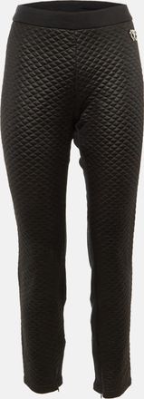 Love Moschino Black Quilted Crepe Trousers
