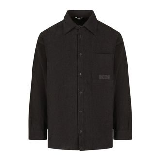 GCDS Gcds - Werkkleding Overshirt - Heren - Overhemden - Zwart - Maat: S Corduroy