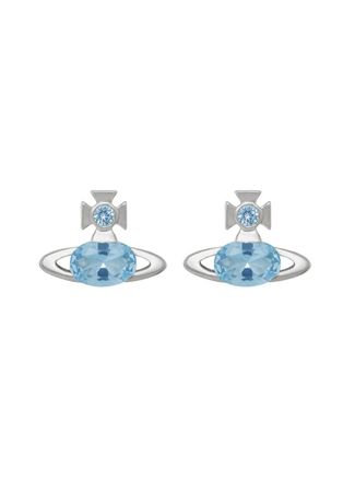 Vivienne Westwood Allie Crystal-embellished orb Stud Earrings - Silver - One Size