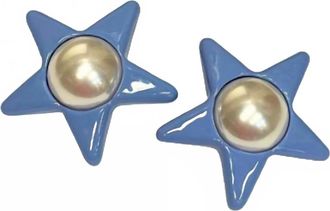 Julietta Womens Jupiter Enamel Resin Ear Clips In Lilac