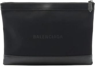 Balenciaga 2010s clutch met rits - Zwart