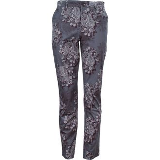 Lords of Harlech Charles Flat Front Chino Printed Pant in Random Paisley Smoke at Nordstrom, Size 32 X 32