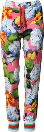 Dolce & Gabbana Womens Multicolor Floral Print Joggers
