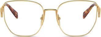 Prada Bril met vierkant montuur - Goud