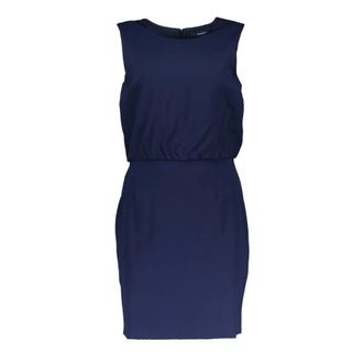 GANT Short Blue Dress Women Round Neck