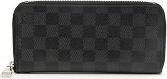 Louis Vuitton Black Pvc Leather Long Wallet (Bi-Fold) (Pre-Owned)
