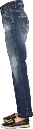 Dsquared2 Wide Leg Denim Jeans - Blue