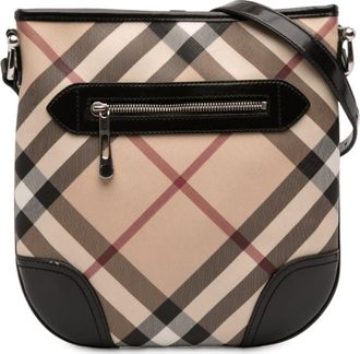 Burberry Pre-owned Burberry Supernova Check Coated Canvas Dryden Crossbody CNPANSIM1PAN