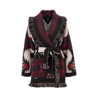 Alanui Icon jacquard wool cardigan Woman XS