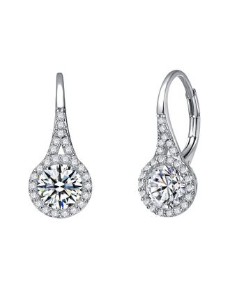 Rachel Glauber Rhodium Plated Cz Studs