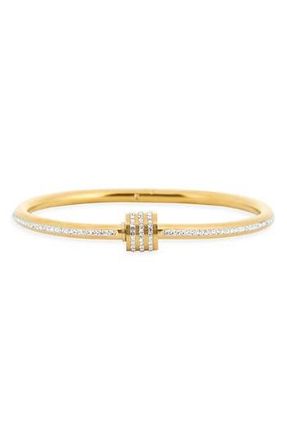 Nordstrom Rack Demi Fine Crystal Barrel Bangle Bracelet in Clear- Gold at Nordstrom Rack