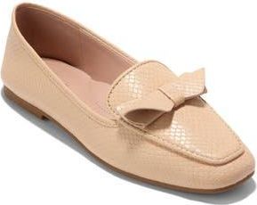 Cole Haan Payson Knot Loafer in Soft Buff Snake Print Leather at Nordstrom Rack, Size 7.5