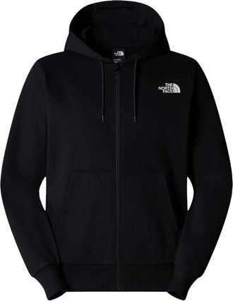 The North Face Simple Dome Full Zip Hoodie - Heren - Sportshirts - Zwart - XS - Katoen - Fitness