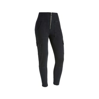 Freddy Leggings FREDDY Leggings WRUP4HS452, Damen, Gr. XXL, EURO, schwarz (schwarz jeans, seams on tone), Obermaterial: 84% Baumwolle CO. 16% Elasthan EL., H