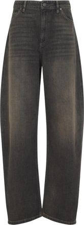 Ralph Lauren Wide Leg Pants - Dames - Loose Fit Jeans - Grijs - W25 - Denim - Jeans