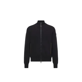 Moncler Moncler Wool & Cashmere Blend Zip-up Cardigan, Men, Blue, Size: L