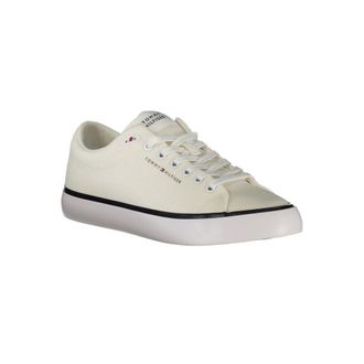 Tommy Hilfiger Lace-Up Polyester Sneaker - White