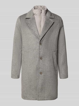Jack & Jones Loose Fit Mantel mit Woll-Anteil Modell BLASTANFORD in Mittelgrau Melange, Gr&ouml;&szlig;e XXL